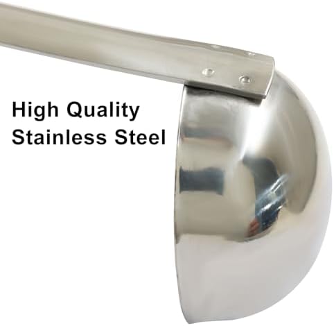 Hitefu 3 Pcs Stainless Steel Soup Ladle Set, 1 oz