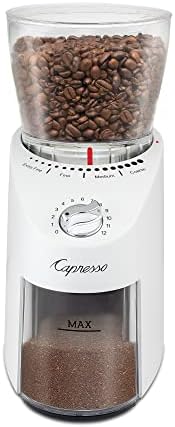 Capresso Infinity Plus Conical Burr Grinder, White