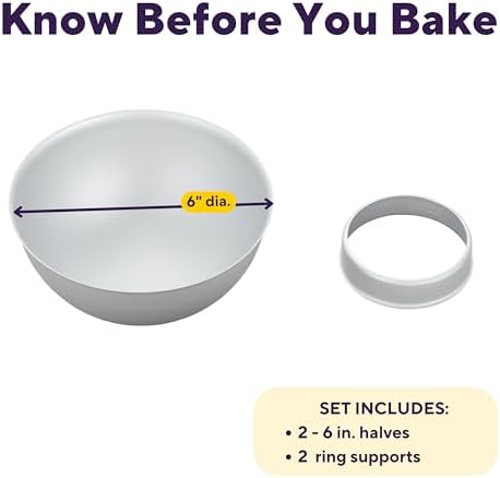 Wilton Aluminum 3D Sports Ball Cake Pan Set, Made Without PFAS