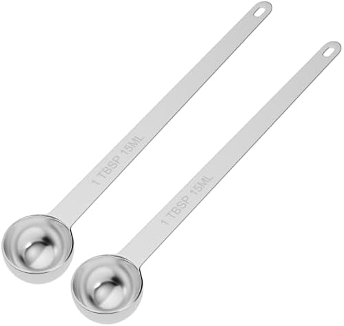 2PCS 1TBSP(15ml) Extra Long Handle Measuring Spoon, 18/8 Stainless Steel