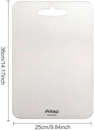 Titanium Cutting Board, Metal Cutting Board for kitchen with SGS-Certified (14.1 * 9.84inch)
