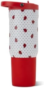 HydroJug Sport 20 oz Insulated Stainless Steel Water Bottle, Ladybug