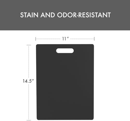 Dexas Original Jelli Cutting Board with Handle, 11 by 14.5 inches, Gray