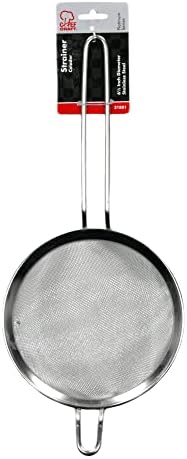 Chef Craft Select Mesh Strainer, 6.5 inch diameter, Stainless Steel