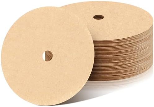 200 Count Disc Coffee Filters, 3.5in Natural Percolator Coffee Filters for Percolator Coffee Pot and Flat Bottom Basket