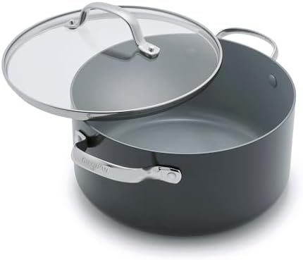GreenPan Valencia Pro 5QT Ceramic Nonstick Stock Pot, Hard Anodized