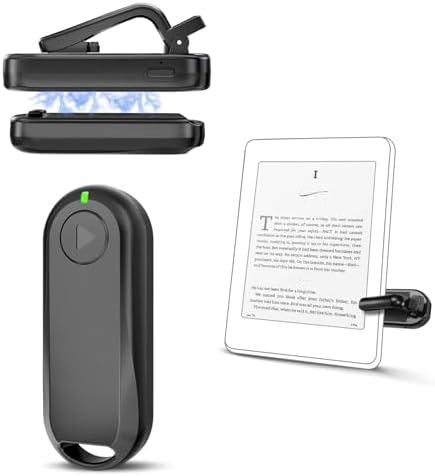 CoBak Remote Page Turner – Page Turning & Camera Remote Shutter for Kobo, E-Readers, iPad & iPhone, Compatible with Kindle Paperwhite – Wireless Control for Reading, Photos & Video
