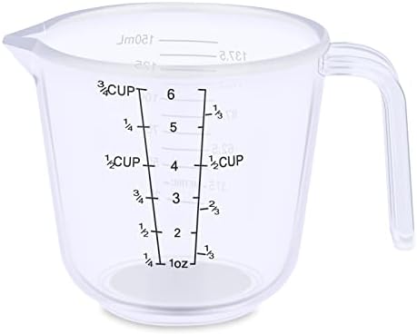 DOTINGHUX Measuring Cup, 3/4 Cup, Clear