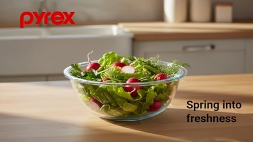 Pyrex 323 1.5qt Clear Glass Mixing Bowl - Made in USA