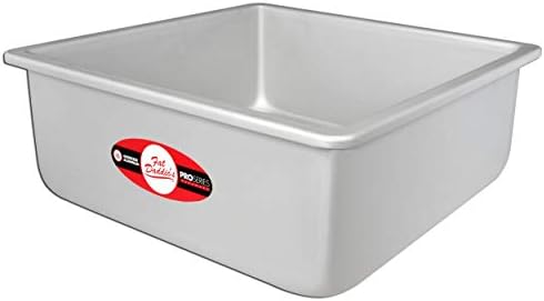 Fat Daddio's Anodized Aluminum Square Cake Pan, 12 x 4 Inch