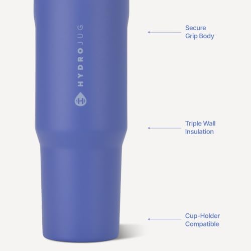 HydroJug Sport 32 oz Insulated Stainless Steel Water Bottle, Berry Pop