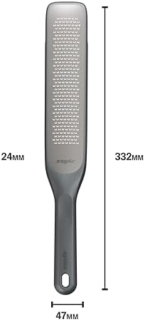Zyliss Rasp Grater - Handheld Grater with Stainless Steel Blade & Wheat Straw Handle - Ideal for Hard Cheese, Chocolate, Ginger, & More - Protective Cover Doubles as Scraper
