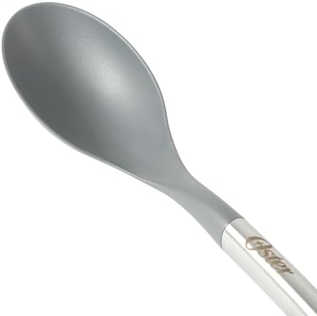 Oster Chadswyck 13.8” Cooking Spoon, Heat Resistant Silicone Head, Safe for Nonstick Cookware, Dishwasher Safe