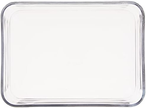Pyrex 3-Cup Single Rectangular Glass Food Storage Container with Lid, Non-Toxic, BPA-Free Lid, Tempered Non-Pourous Glass, Microwave, Dishwasher, Freezer and Oven Safe, Red