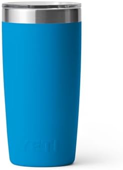 YETI Rambler 10 oz Tumbler, Stainless Steel, Vacuum Insulated with MagSlider Lid, Big Wave Blue