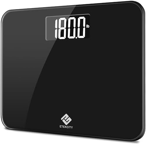 Etekcity Digital Body Weight Bathroom Scale, 440 lb Extra Wide Platform