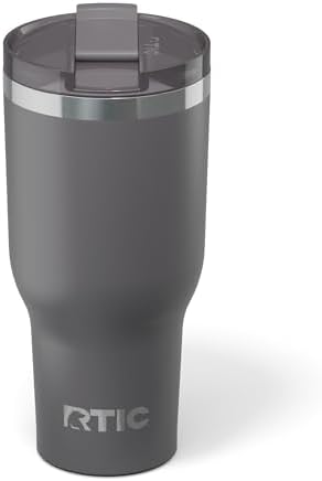 RTIC 40oz Essential Tumbler with Lid, Ceramic Lined, Graphite