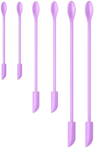 Silicone Spatula Set 6Pcs, Mini Jar Scraper for Makeup & Food