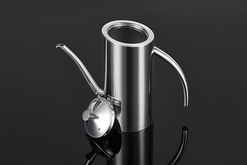 KSENDALO Premium SUS304 Stainless Steel Olive Oil Bottle Dispenser (500ML/17oz)