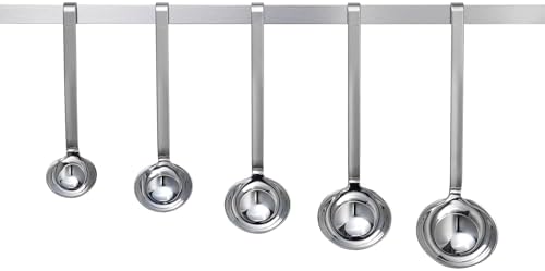 Rosle 10009 Stainless Steel Hooked Handle Ladle with Pouring Rim Serving Spoon