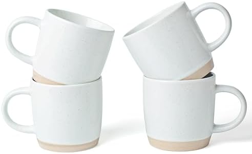 famiware Milkyway Coffee Mugs of 4, 13 oz Mug Set, Ceramic Cup with Handle