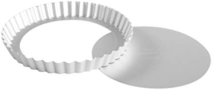 Fat Daddio's PFT-8 Round Fluted Tart Pan, 8 x 1 Inch