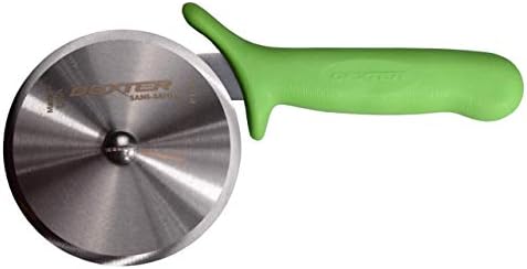Dexter-Russell 4” Pizza Cutter – P177AG-PCP, High-Carbon Stainless Steel Blade, Textured Slip-Resistant Handle, Smooth Rolling Action – Green Handle, Made in USA