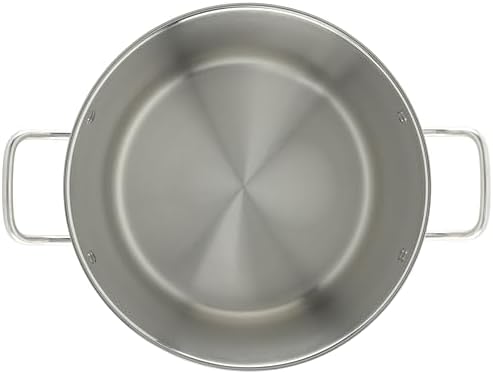 Winco Silver 20 qt Stainless Steel Stock Pot with Cover