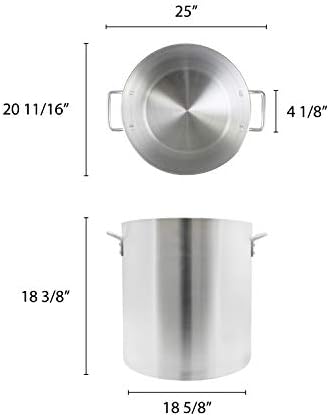 Thunder Group 100 Quart Aluminum Stock Pot