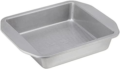 USA Pan 12-Cup Muffin Pan and 8-Inch Square Cake Pan Aluminized Steel Bakeware Set