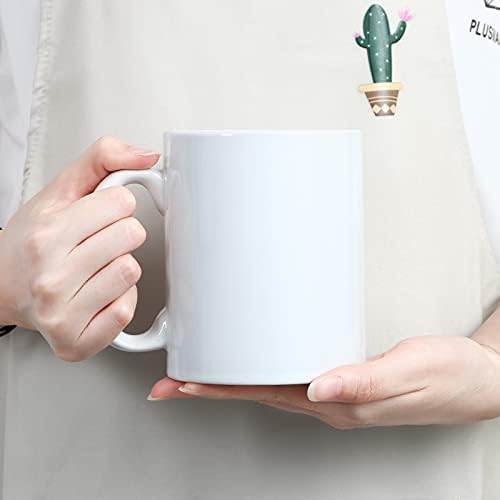harebe 22 OZ Extra Large Coffee Mug, Smooth Ceramic Boss Giant Tea Cup Big Capacity and Handle for Dad Men, White