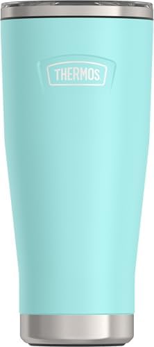 THERMOS ICON SERIES, Stainless Steel Tumbler with Slide Lock, 18 Ounce, Sea Green