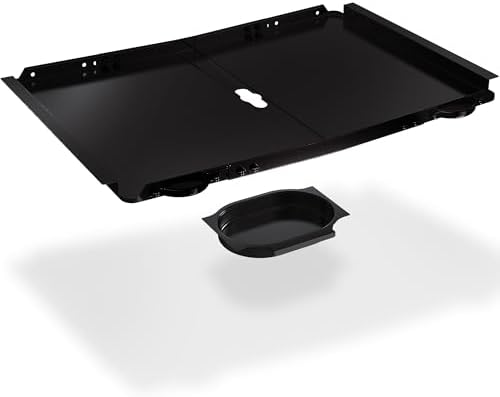 Replacement Grease Tray with Catch Pan for Dyna Glo Grill Replacement Parts, 24-30" Universal Drip Pan for 4 5 Burner Gas Grill Nexgrill Replacement Parts, Grill Tray for Kenmore BHG Expert (Black)