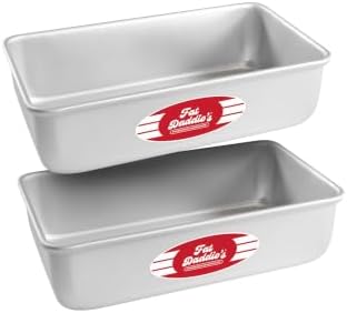 Fat Daddio's Bread Pan Anodized Aluminum, 9 x 5 x 2.75 Inch, Set of 2, Silver