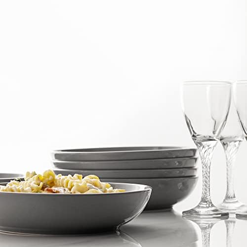 Y YHY Pasta Bowls 30oz, Large Grey Salad Serving Bowls
