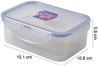 LOCK & LOCK LocknLock Easy Essentials Rectangular Butter and Cheese Container Food Container, Small, 15.0 Ounce - Clear