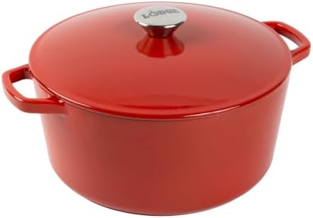 Lodge 5 Quart Cast Iron Elements Enamel Dutch Oven - Apple