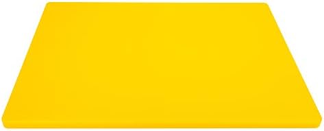 Thirteen Chefs Large 18 x 12 Yellow Cutting Board - Professional 1/2 Inch Thick HDPE for Poultry and Chicken - Food Service and Restaurant Certified