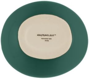 Rachael Ray Solid Glaze Ceramics EVOO Olive Oil Bottle Dispenser with Spout - 24 Ounce, Dark Green