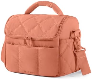 BAGSMART Insulated Lunch Bags for Women, Cute Quilted Lunch Box