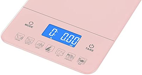 Ozeri Touch III 22 lbs (10 kg) Digital Kitchen Scale, in Tempered Glass