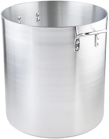 Winco Silver 60 qt Aluminum Stock Pot