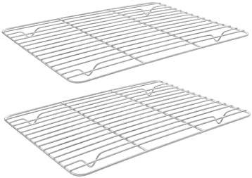Homikit 2 PCS Cooking & Baking Cooling Rack,15 x 11 Inch Stainless Steel