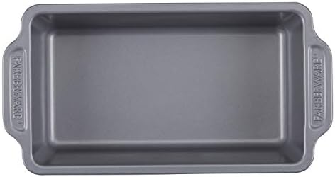Farberware Nonstick Bakeware Set Includes Cookie Sheets/Baking Cake Muffin and Bread Pan, 8 Piece, Gray