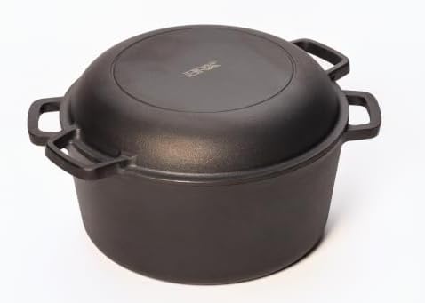 Brixby 5 QT, Pre-Seasoned Dutch Oven for Sourdough Bread Baking