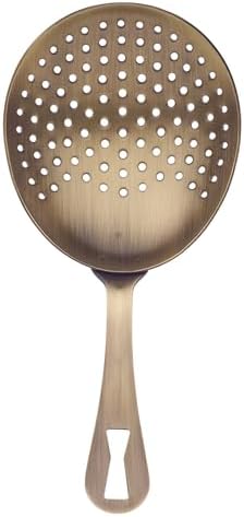 Barfly Julep Strainer, Antique Gold