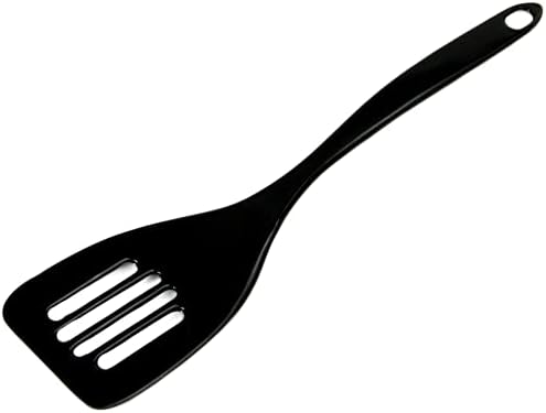 Chef Craft Basic Melamine Slotted Turner/Spatula, 11.25 inch, Black