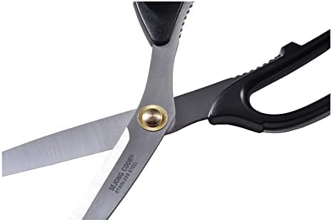 Korea Quality Kitchen Shears Scissors Large for Korean BBQ Cutting Meat, Kalbi, Korean Grill Food, Durable 3.0T Stainless Steel, ABS Handle, Korean Kitchen (SJ130)
