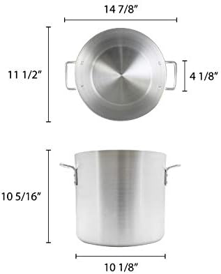 Thunder Group 16 Quart Aluminium Stock Pot