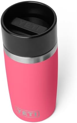 YETI Rambler 12 oz Travel Bottle, Stainless Steel, Vacuum Insulated with Leakproof Commuter Cap, Tropical Pink